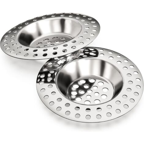 Filtre evier 14g, Lot de 2, pour Tous Les DRAINS, Filtre evier Cuisine, Filtre évier, Grille a evier, bonde Baignoire, Filtre Douche, Grille evier Cuisine, bonde lavabo, bonde Douche