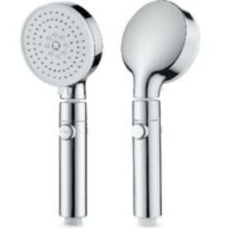 Pommeau de Douche Haute Pression,Pommeau de Douche 3 Jets,Pommeau de Douche Anti Calcaire,Douchette avec Interrupteur,Pommeau de Douche Economie d'eau,Douchette Douche Salle de Bain Universel