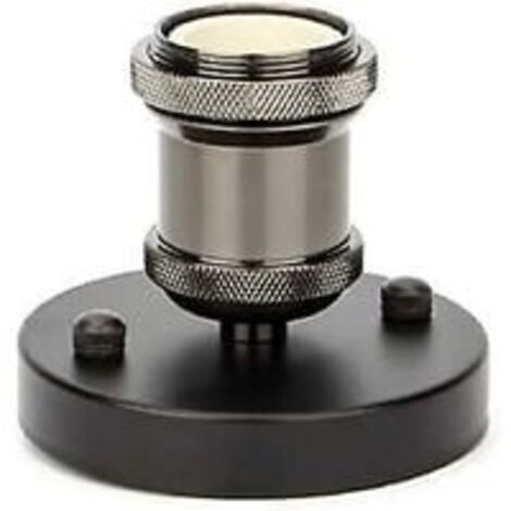 Edison Douille De Lampe E27 Vintage Adaptateur Lumière Socket Rétro Lustre Sans Fil En Céramique à L'intérieur, 1 Pack, Noir