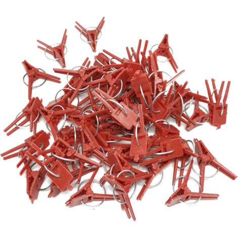 50 PCS Support De Plante Clips De Jardin Clips De Tomate Supporte/Connecte Plantes/Ficelle/Vignes Treillis/Cages Plante Vigne Légumes Clip De Fixation Outils De Greffage Faire La Plante Grandir Droite