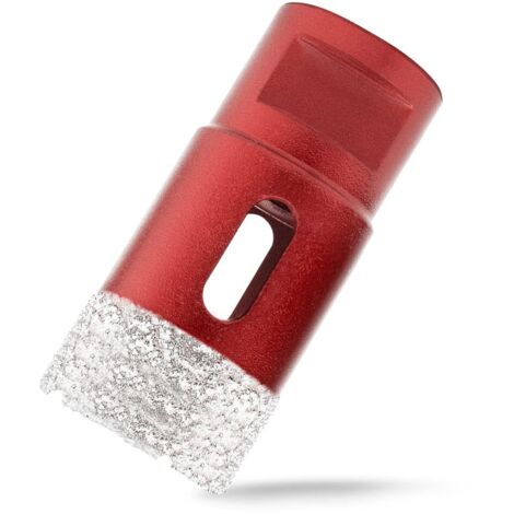 Scie Cloche Diamant Foret avec Filetage M14 pour le forage à sec ou humide de manière professionnelleà sec en Porcelaine, Carrelage, Granit, Marbre, Verre (30mm)