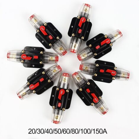Disjoncteur Voiture 100A 12V-24V - Protection électrique Pour Véhicule, Neuf