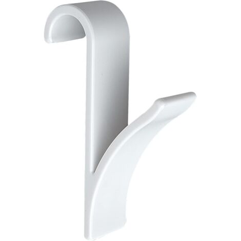 Crochet radiateur, Crochet radiateur sèche serviette, plastique blanc, Lot de 2