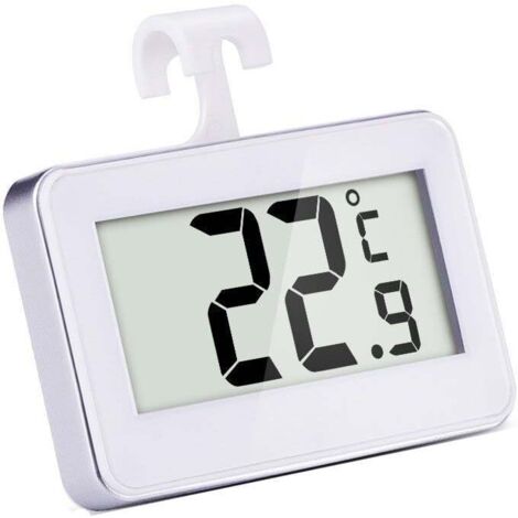 Réfrigérateur Thermomètre Digital Congélateur Thermomètre Digital et Moniteur de Intérieure Température, Blanc