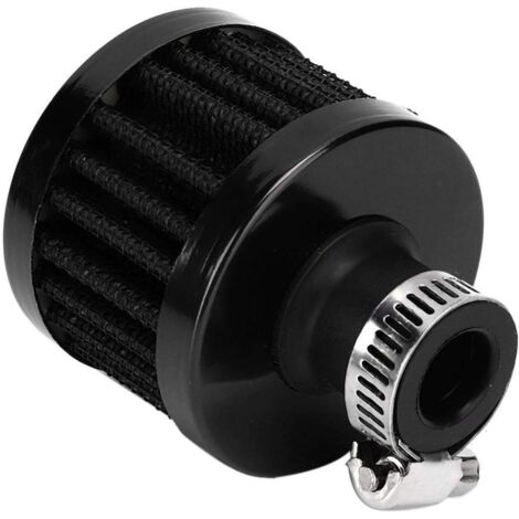 Filtre à air auto, Filtre de reniflard 12mm, 12mm le diamètre intérieur de/0.8inch Mini filtre d'admission d'air évent carter reniflard accessoire de voiture universel(Noir) (1/5)