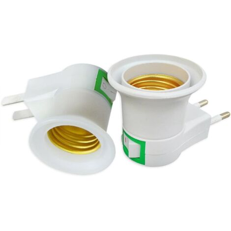 Douille de lampe Converter EU Plug Interrupteur de sécurité support de lampe avec Power On/Off commutateur de commande, Douille E27 support de lampe support de lampe par