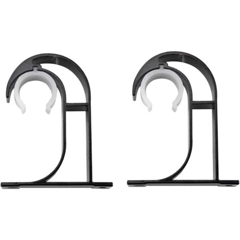 Lot De 4 Supports De Tringle De Penderie, 19 Mm De Diamètre En Forme De U En Alliage De Zinc 91684006