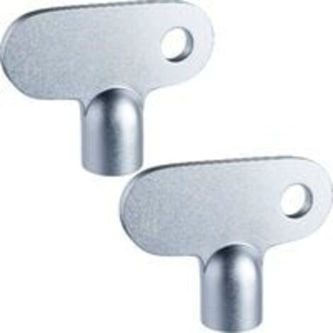 2 Pièces Clé de Radiateur Clé de Purge de Radiateur Solide Clé de Radiateur d'Ouverture Carrées Horloge Matérielle Facile à Saisir pour Vis à Clapet Taille 5mm (1/5)