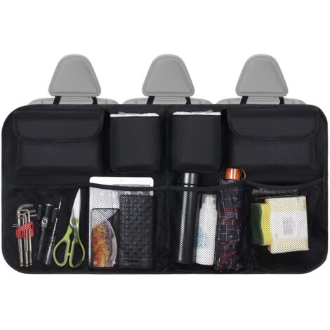 Organisateur de Coffre de Voiture, Multipurpose Pliables Sac de Rangement Voiture, coffre rangement voiture, Noir (1/5)