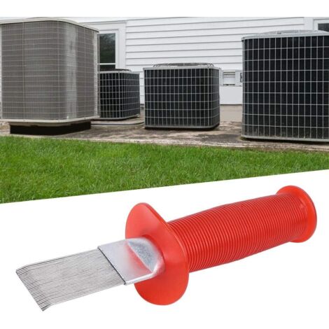 Peigne à Ailettes de Climatiseur en Acier Inoxydable, Peigne à Ailettes de Condenseur de Climatiseur Nettoyant pour Ailettes de Climatiseur Outils Manuels de Nettoyage Réparation Peigne à Ailettes de Climatiseur en Acier Inoxydable, Peigne à Ailettes de Condenseur de Climatiseur Nettoyant pour Ailettes de Climatiseur Outils Manuels de Nettoyage Réparation