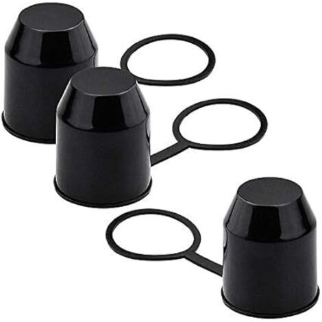 3Pcs Capuchon pour attelage de remorque, Remorque Attelage Boule Couverture Auto,50mm Remorque Couverture De Boule pour Camion Semi-Remorque Voiture Bateau pour Remorque (1/4)