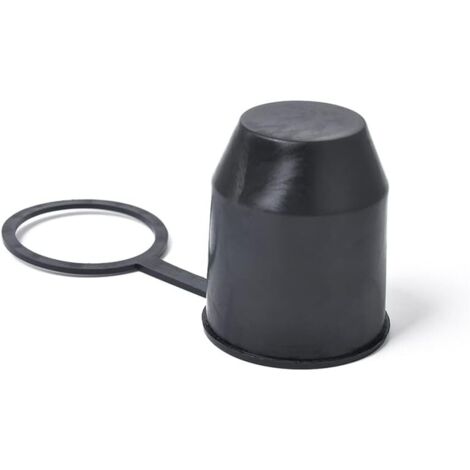 Cache Boule Attelage voiture, 50mm Universal Cache-Boule pour Crochet de Remorque Capuchons de Protection pour Boule d'attelage Universal Remorque Couverture De Boule avec Anneau