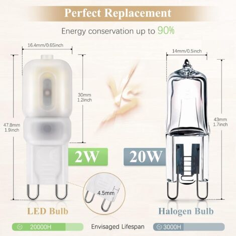 AMPOULE LED,25W--Ampoule LED halogène G9 220V 230V 240V, lampe Super