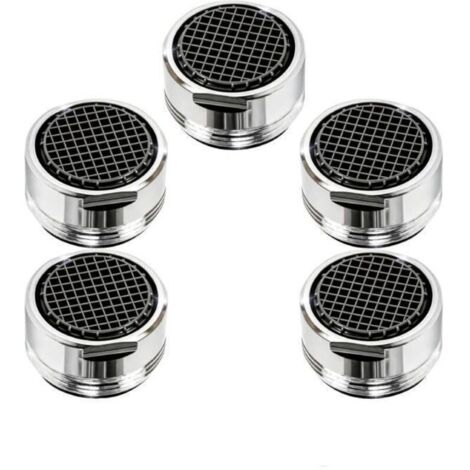 PC Mousseur Robinet M24 en Laiton Chromé - Économiseur d'Eau avec Filtre Anticalcaire - Économisez Jusqu'à 60% d'Eau et d'Énergie - Débit d'Eau 5 L/min