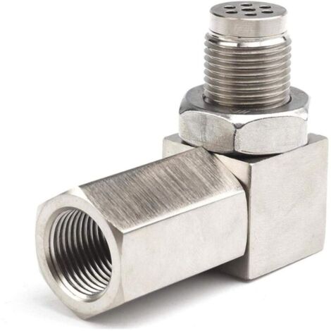 D'Oxygène Pour Extender, 90° Convertisseur de Capteur D'Oxygène Pour Voitures Moteur Les Systèmes D'Echappement M18 x1.5