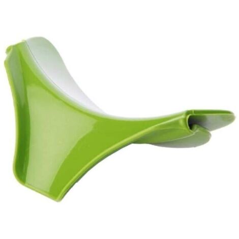 Verseur en silicone, entonnoir anti-goutte, accessoire de cuisine, aide précieuse pour les liquides, vert (1/5)