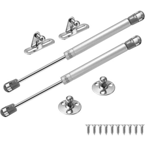 2PCS 100N Vérin à Gaz Vérins Meuble Hydraulique Ressort Amortisseurs à Gaz Bras Pneumatique pour Levage de Porte Armoire Meuble Cuisine Placard Penderie à Chambre Amortisseur charniè (1/5)