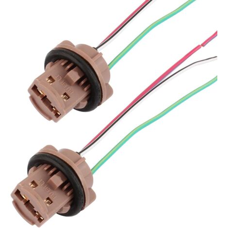 7443 T20 Adaptateur femelle à douille d'ampoule pour feu stop (lot de 2)