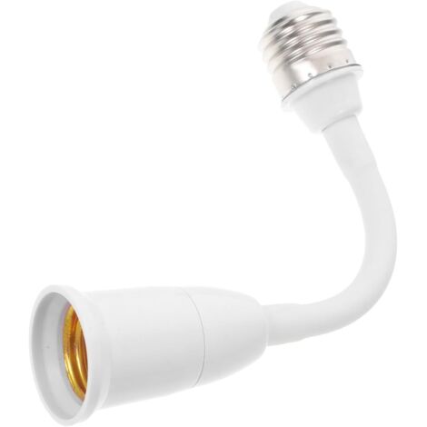 Adaptateur Douille E27 Avec Rallonge Flexible Et Support Orientable À 360° Conversion E27 À Pour Éclairage Intérieur Et Extérieur Installation Facile Et Réglage Multiangle