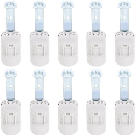 10 Pièces E14 Support Support De Lampe Base Réglable Lumière Prise De Lustre Ampoules Lumière Ampoule Titulaire Candélabre Douille Lumière Titulaire Support De Base De