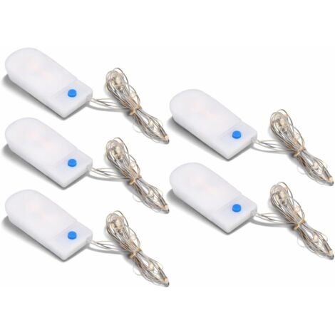 Mini Lumières LED, Mini Lumières LED Guirlandes Lumineuses à Piles Décoratives pour Maison de Poupée Bricolage 1m
