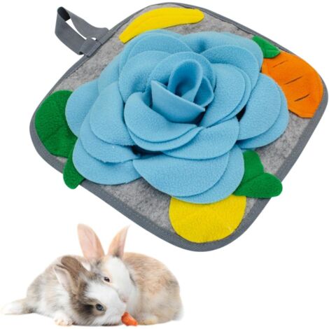 Tapis de Recherche pour Lapin - Antidérapant 30 cm avec Corde de Suspension, Coloré pour Chinchillas, Oiseaux, Chiots, Cochons d'Inde - Entraînement à Renifler (1/5)