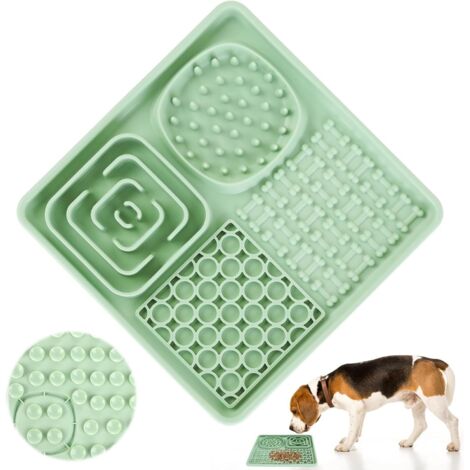 Tapis de Léchage en Silicone avec Ventouses pour Chien et Chat - Sans BPA, Nourriture et Entraînement - Passe au Lave-Vaisselle