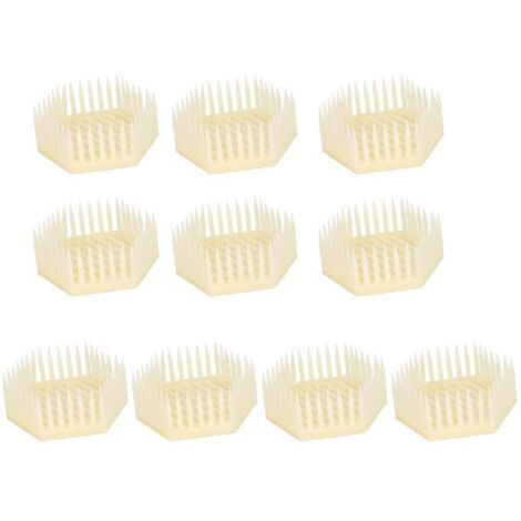 10Pcs Beekeeping Rearing Box, Queen Bee Cages for Queen BeelBeekeeping Equipment, Hexagonal Shape Queen Cage Beekeeper Tool Beekeeping Equipment Bee Keeping Accessories