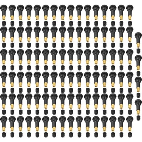 Tige de Valve de pneu à pression, 100 pièces, remplacement universel pour voiture et moto (TR413)