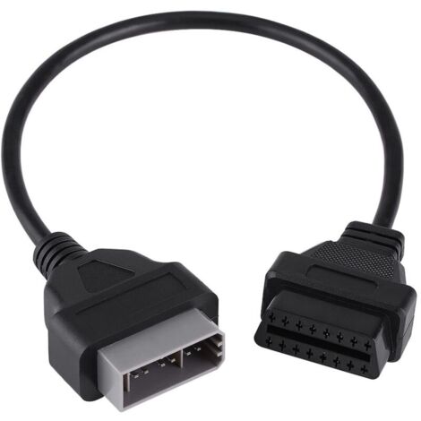 Câble adaptateur OBD2 14 broches à 16 broches – Compatible Nissan – Longueur 40 cm – Plastique et métal (1/5)