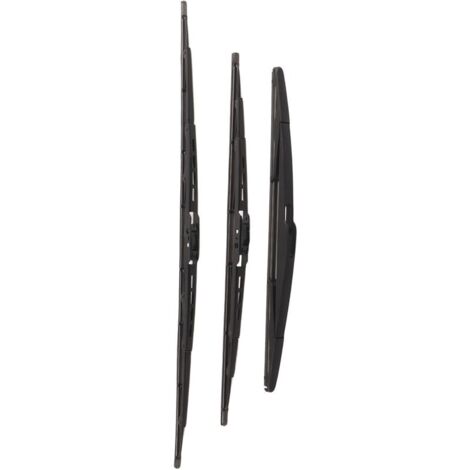 Balais d'essuie-glace avant et arrière 3 pièces – Pour Citroën C3 Mk1 2002-2008 – Lames pneumatiques pour performance par tous les temps - YCTZE4ZVUTMA5RD