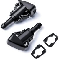 Front Windshield Washer Nozzles - Replacement for Ram, Chrysler, Dodge, Jeep - Replaces OEM : 4805742AB 5113049AA 5116079AA 5303833AA Premium Fluid Nozzles Spray Jet Kit (pack of 2)