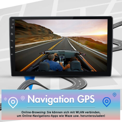 Universal 1DIN rotatif de voiture de l'autoradio stéréo 360 Radio lecteur de DVD