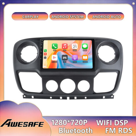 AWESAFE Autoradio Android 13 2GB+64GB für Renault Master Nissan NV400/Opel Movano (2010-2016) 10,1'' Bildschirm CarPlay Android Auto