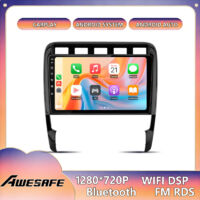 AWESAFE Autoradio Android 13 für Porsche Cayenne 9PA (2002-2010) 4GB+64GB 9'' Bildschirm mit CarPlay GPS WiFi Bluetooth Android Auto
