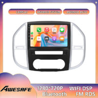 AWESAFE Autoradio Android 13 für Mercedes Benz Vito (2014-2020) 6GB+128GB 10'' Touchscreen CarPlay GPS Bluetooth Android Auto