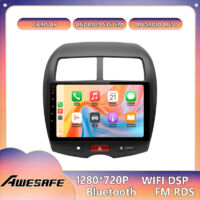 AWESAFE Android 13 Autoradio für Mitsubishi ASX1 (2010–2016) 4GB+64GB 9" Touchscreen CarPlay GPS WiFi Bluetooth Android Auto
