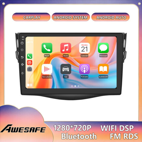 AWESAFE Autoradio Android 13 per Toyota RAV4 (2006-2012) 2GB+64GB 9'' Schermo Touch CarPlay Android Auto GPS Bluetooth