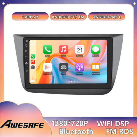 AWESAFE Autoradio Android 13 per Seat Altea XL (2004-2015) Toledo (2004-2009) 2GB+32GB 9'' Schermo con CarPlay Bluetooth Android Auto