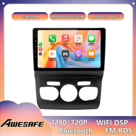 AWESAFE Autoradio Android 13 per Citroën C4 / C4L / DS4 (2013-2017) 2GB+64GB 10'' Schermo Touch CarPlay Android Auto GPS WiFi