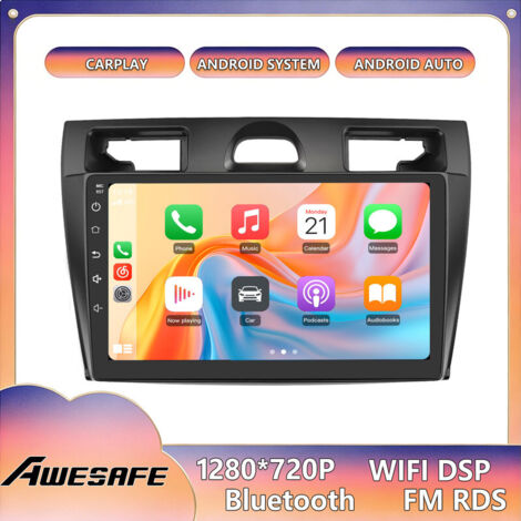 AWESAFE Radio de Coche Android 13 para Ford Fiesta (2006-2011) 6GB+128GB con Pantalla Táctil de 9'' CarPlay Android Auto GPS Bluetooth FM (1/5)