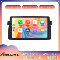 AWESAFE Radio de Coche Android 13 para BMW E46 Serie 3 M3 Rover 75 MG ZT (4GB+64GB) Pantalla Táctil de 9'' CarPlay GPS Bluetooth Android Auto