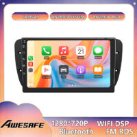 AWESAFE Radio de Coche Android 13 para Seat Ibiza 6J (2009-2013) 2GB+32GB Pantalla Táctil de 9'' con CarPlay GPS Bluetooth Android Auto WiFi