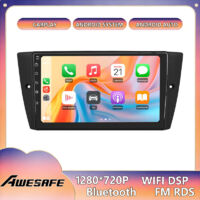 AWESAFE Radio de Coche Android 13 para BMW Serie 3 E90 E91 E92 E93 (2GB+32GB) Pantalla Táctil de 9'' CarPlay GPS Bluetooth Android Auto