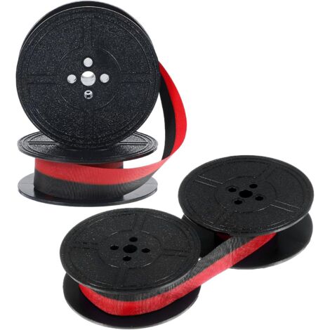 2 Stück Farbband für Schreibmaschine, Schreibmaschinenband Schwarz Rot mit Doppelspule Universal Schreibmaschinenfarbband Strapazierfähig Schreibmaschine Farbband Vielseitigen Zubehör (1/5)