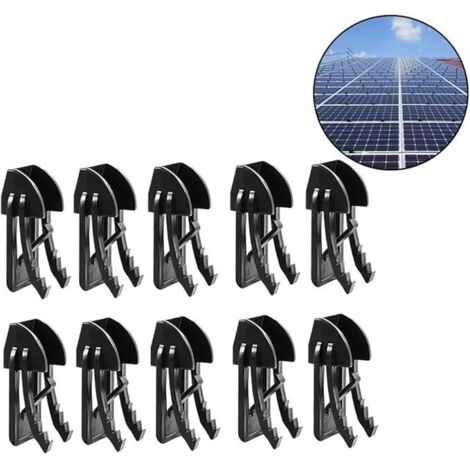 Produktbild von Solarpanel-Schneeabwurf-Clips – 10 Stück, Kunststoff, Für PV-Module, Schneeführung & Erhöhung Der Stromausbeute