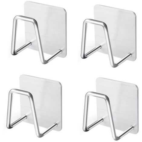 SHINING HOUSE Stück Schwammhalter, Küchenspüle-Halter, Edelstahl-Schwammhalter, Küchenwerkzeug, Schwammhalter für Schwämme, Spülmaschinen, Spülbürsten, Badekugeln (1/5)