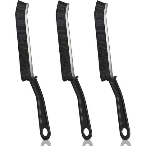Eckenreinigungsbürste,Badezimmer Lückenreinigungsbürste-Spaltbürste,Reinigungswerkzeug mit langem Griff Zuhause Küche Rillenspalt Fenster Türschiene Schrubber Bürsten Fugen Reinigungsbürste(3pcs) (1/5)
