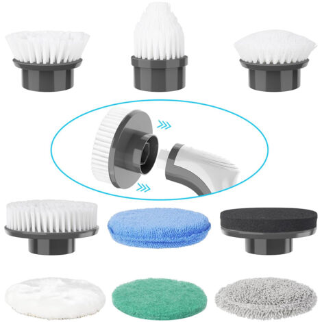Elektrische Reinigungsbürste,  Homtronics Elektrische Bürste mit 9 Austauschbaren Bohrbürstenköpfen, Electric Spin Scrubber für Haushalt, Bad, Fliesenboden und Auto (1/5)