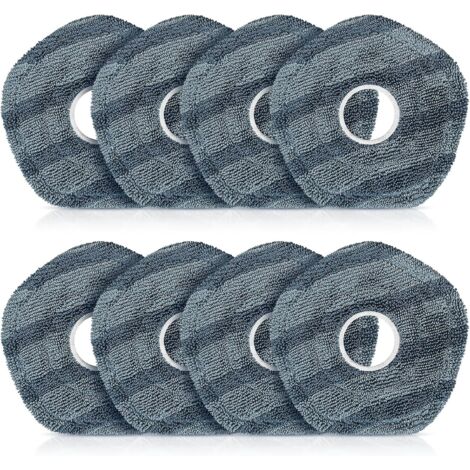 8 Stück Wischtücher Ersatzteile für eufy X10 Pro Omni Staubsauger, Spin Reinigungspads Ersatzzubehör Set (1/5)